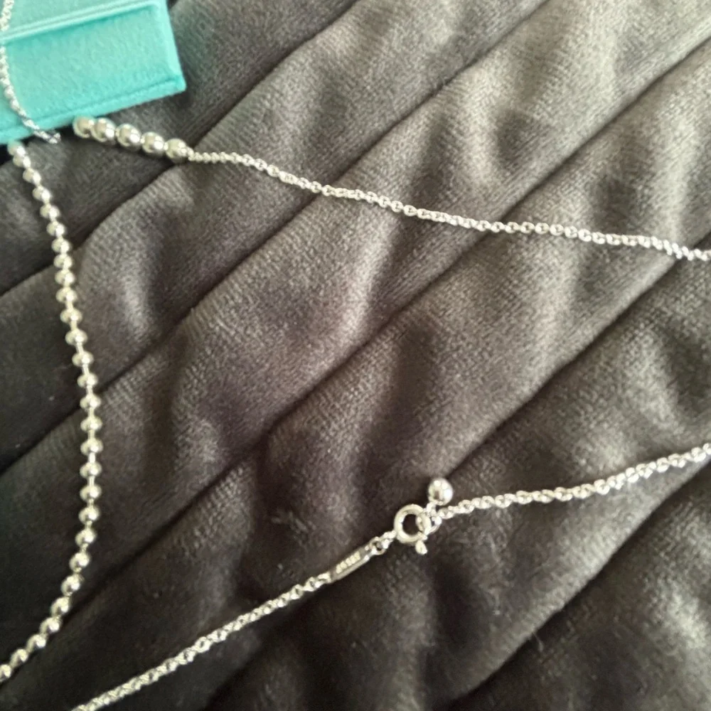 Tiffany & Co. Silver Heart Charm Necklace - Picture 8 of 11